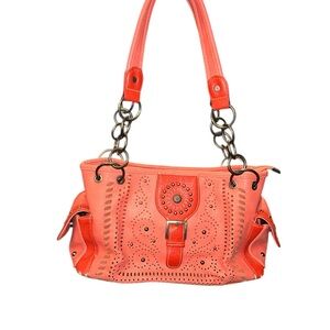 American Bling Stylish Coral satchel Handbag & wallet